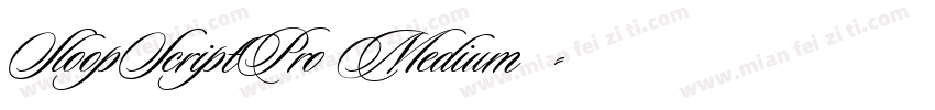 SloopScriptPro Medium◆字体转换